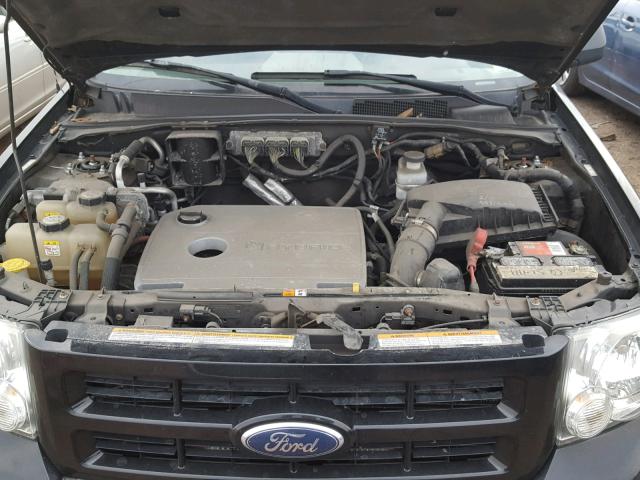 1FMCU59379KC38338 - 2009 FORD ESCAPE HYB BLACK photo 7