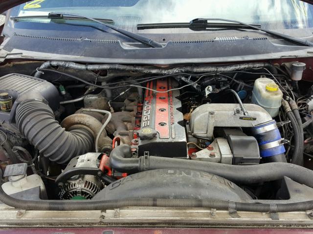 1B7MF33701J510158 - 2001 DODGE RAM 3500 MAROON photo 7