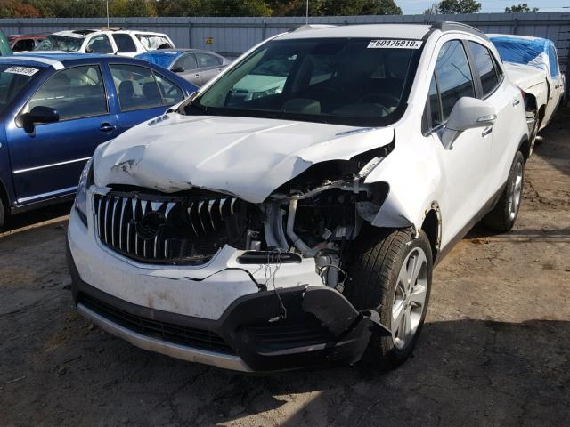 KL4CJASB8GB624684 - 2016 BUICK ENCORE WHITE photo 2