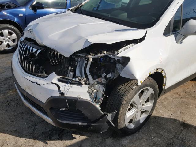 KL4CJASB8GB624684 - 2016 BUICK ENCORE WHITE photo 9