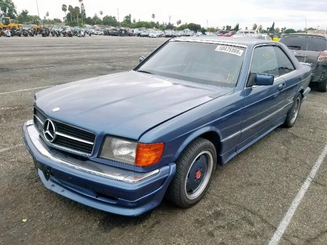 WDBCA43AXDB006614 - 1983 MERCEDES-BENZ 380 SEC BLUE photo 2