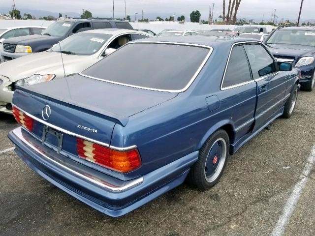 WDBCA43AXDB006614 - 1983 MERCEDES-BENZ 380 SEC BLUE photo 4