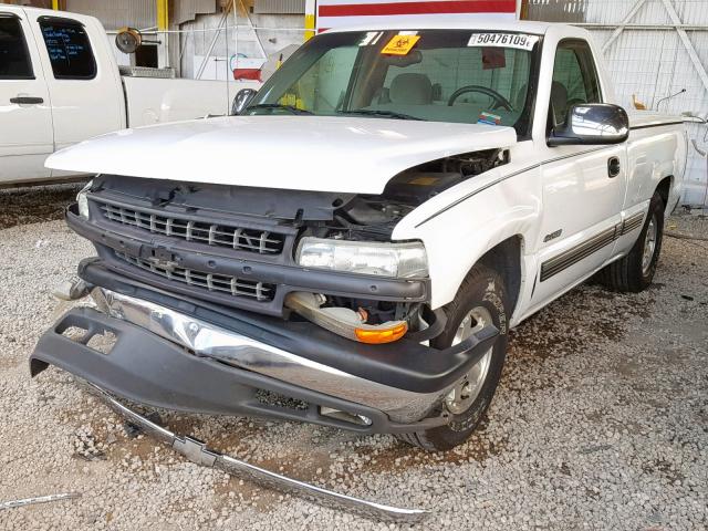 1GCEC14T3XZ102258 - 1999 CHEVROLET SILVERADO WHITE photo 2