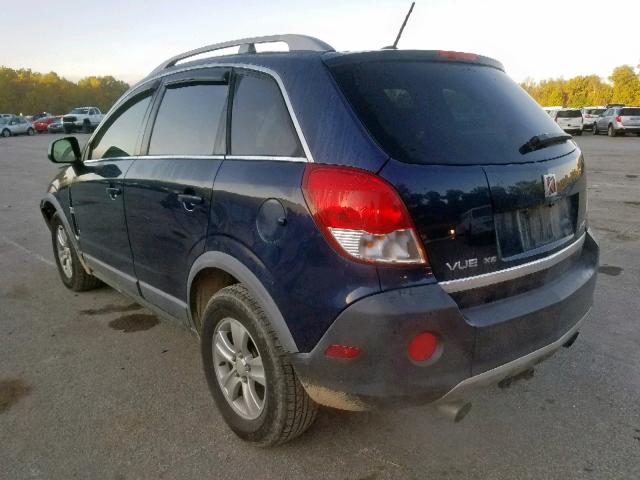 3GSDL43N58S501658 - 2008 SATURN VUE XE BLUE photo 3