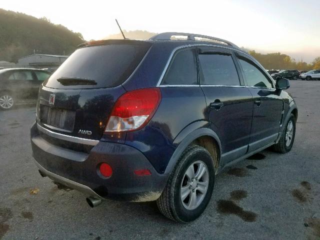 3GSDL43N58S501658 - 2008 SATURN VUE XE BLUE photo 4