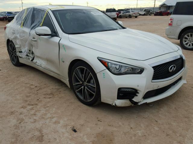 JN1BV7AP2FM347624 - 2015 INFINITI Q50 BASE WHITE photo 1