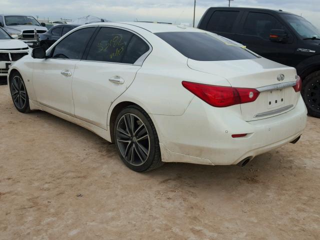 JN1BV7AP2FM347624 - 2015 INFINITI Q50 BASE WHITE photo 3