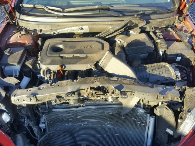 5NPE34AF6GH339298 - 2016 HYUNDAI SONATA SPO RED photo 7