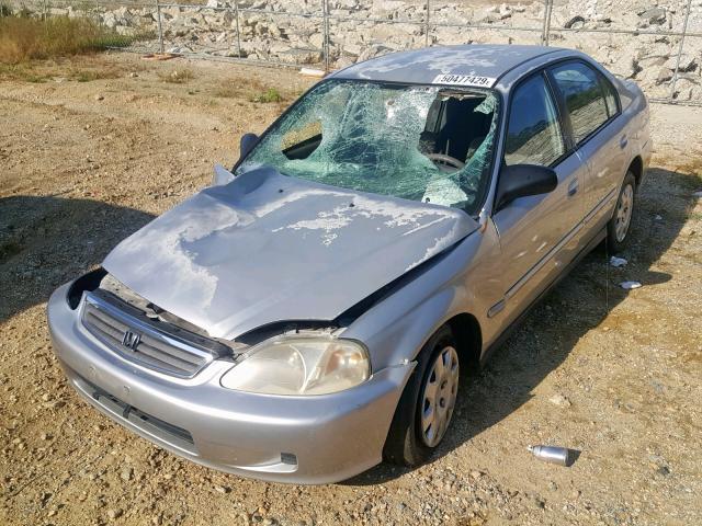 2HGEJ661XXH586459 - 1999 HONDA CIVIC BASE 银色 照片 2