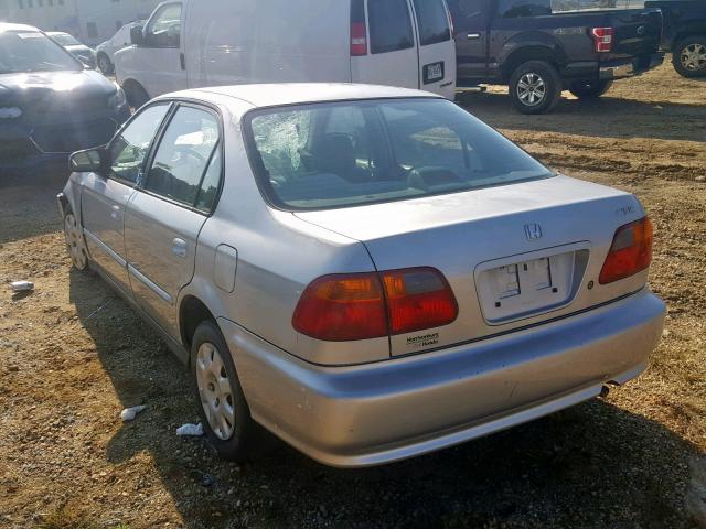 2HGEJ661XXH586459 - 1999 HONDA CIVIC BASE 银色 照片 3