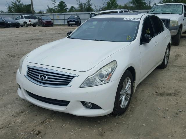 JN1CV6AP3BM510502 - 2011 INFINITI G37 BASE WHITE photo 2