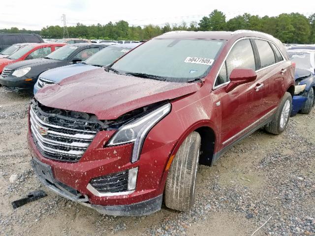 1GYKNARS7JZ160260 - 2018 CADILLAC XT5 BURGUNDY photo 2