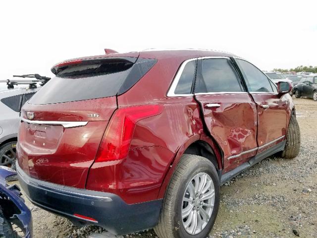 1GYKNARS7JZ160260 - 2018 CADILLAC XT5 BURGUNDY photo 4