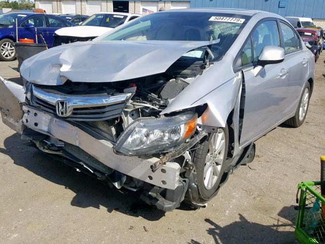 19XFB2F97CE041405 - 2012 HONDA CIVIC EXL 银色 照片 2