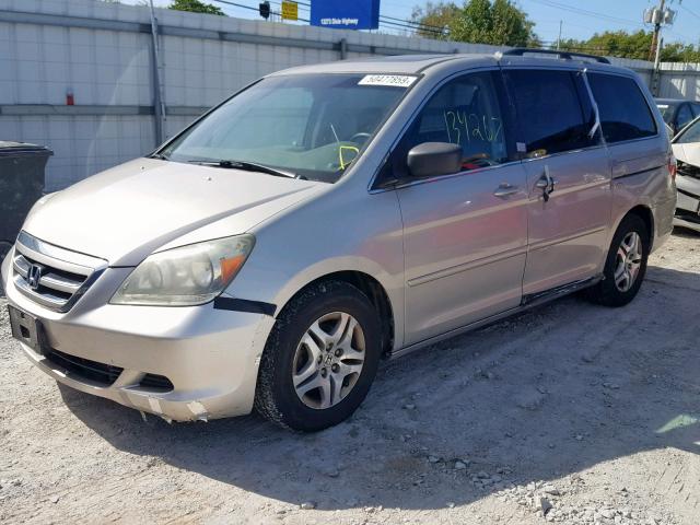 5FNRL38636B416384 - 2006 HONDA ODYSSEY EX SILVER photo 2