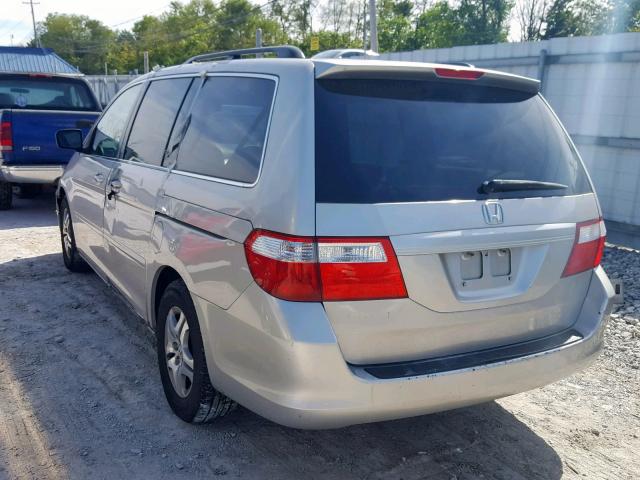 5FNRL38636B416384 - 2006 HONDA ODYSSEY EX SILVER photo 3