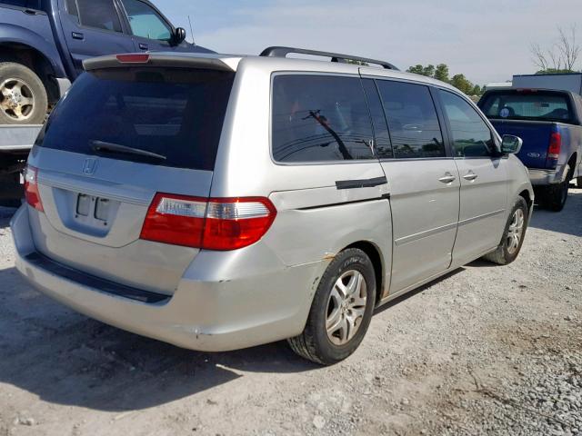 5FNRL38636B416384 - 2006 HONDA ODYSSEY EX SILVER photo 4