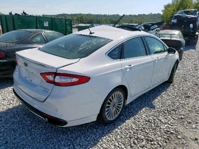 3FA6P0K90FR115665 - 2015 FORD FUSION TIT WHITE photo 4