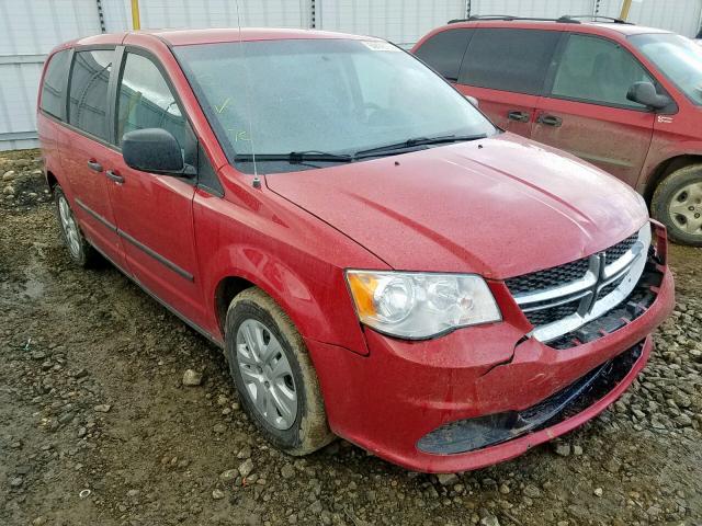 2C4RDGBG5ER127600 - 2014 DODGE GRAND CARA RED photo 1