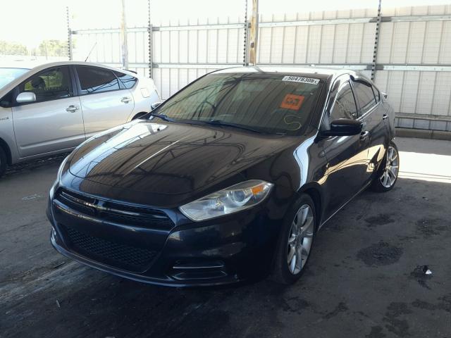 1C3CDFBH3DD153420 - 2013 DODGE DART SXT BLACK photo 2