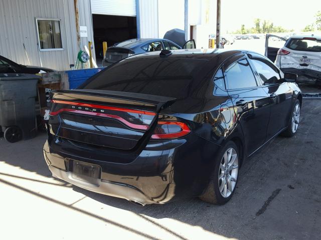 1C3CDFBH3DD153420 - 2013 DODGE DART SXT BLACK photo 4