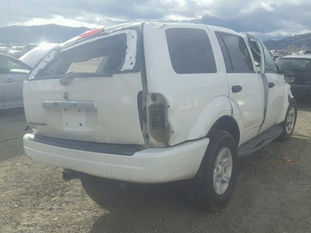 1D4HB48N44F187009 - 2004 DODGE DURANGO SL WHITE photo 4