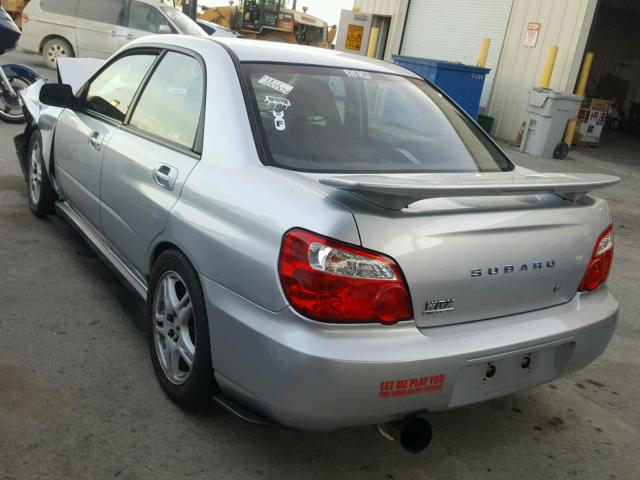 JF1GD29674G506529 - 2004 SUBARU IMPREZA WR SILVER photo 3