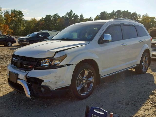 3C4PDCGG6FT543243 - 2015 DODGE JOURNEY CR WHITE photo 2