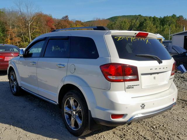 3C4PDCGG6FT543243 - 2015 DODGE JOURNEY CR WHITE photo 3