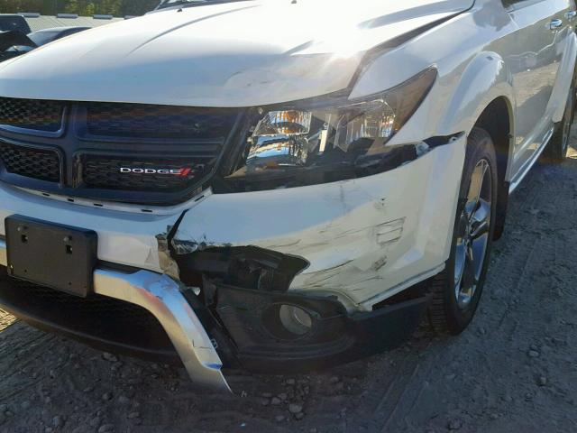 3C4PDCGG6FT543243 - 2015 DODGE JOURNEY CR WHITE photo 9