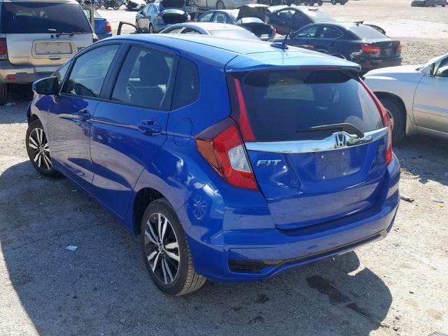 3HGGK5H87JM708522 - 2018 HONDA FIT EX BLUE photo 3