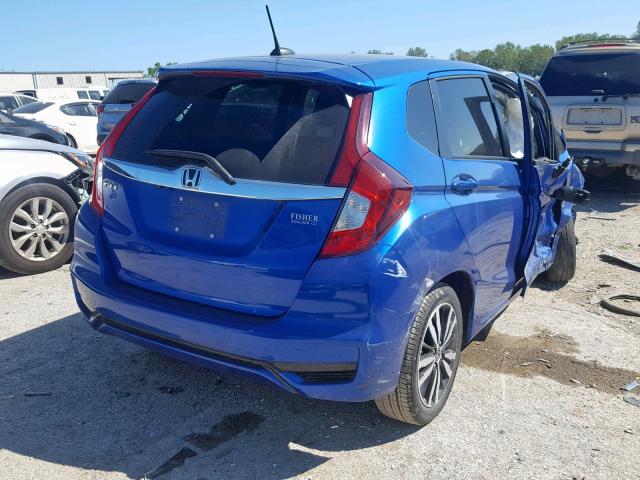 3HGGK5H87JM708522 - 2018 HONDA FIT EX BLUE photo 4