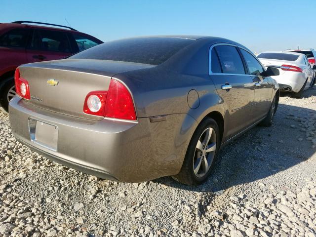 1G1Z5EU9CF117660 - 2012 CHEVROLET MALIBU 1LT BROWN photo 4