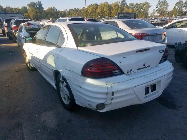1G2NF52E6YM859824 - 2000 PONTIAC GRAND AM S WHITE photo 3