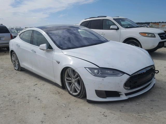 5YJSA1E21GF119838 - 2016 TESLA MODEL S WHITE photo 1