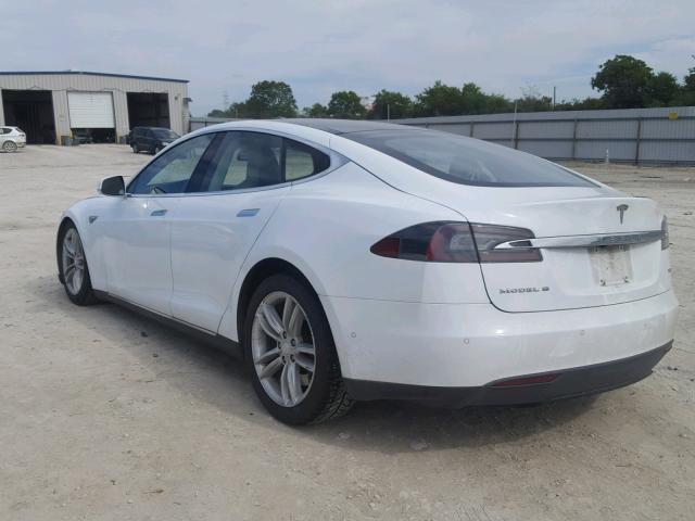 5YJSA1E21GF119838 - 2016 TESLA MODEL S WHITE photo 3