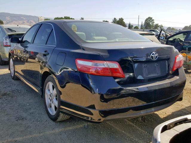 4T1BE46K49U306601 - 2009 TOYOTA CAMRY BASE BLACK photo 3