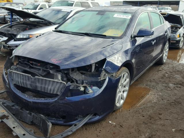 1G4GE5ED4BF352440 - 2011 BUICK LACROSSE C BLUE photo 2