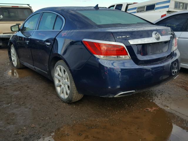 1G4GE5ED4BF352440 - 2011 BUICK LACROSSE C BLUE photo 3