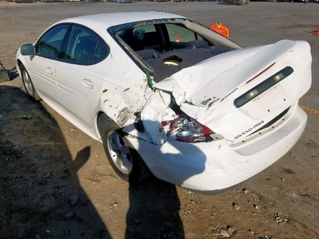 2G2WP552861236474 - 2006 PONTIAC GRAND PRIX WHITE photo 3