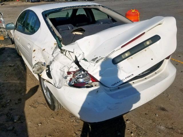 2G2WP552861236474 - 2006 PONTIAC GRAND PRIX WHITE photo 9