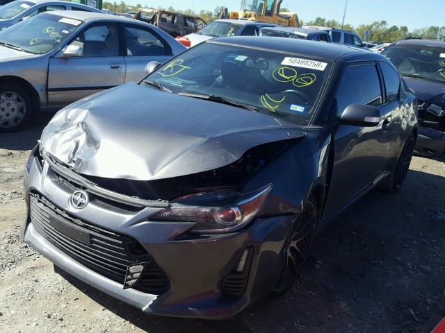 JTKJF5C79FJ009624 - 2015 TOYOTA SCION TC 灰色 照片 2