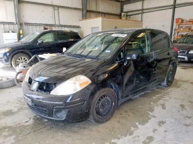 3N1BC13E99L377586 - 2009 NISSAN VERSA S BLACK photo 2