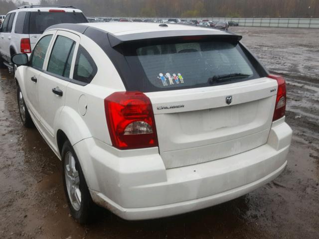 1B3HB48B38D565018 - 2008 DODGE CALIBER SX WHITE photo 3