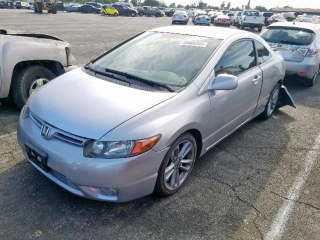 2HGFG12618H527602 - 2008 HONDA CIVIC LX SILVER photo 2