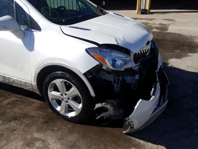 KL4CJASB1FB175184 - 2015 BUICK ENCORE WHITE photo 9