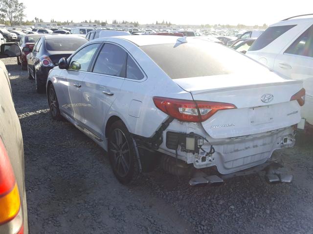 5NPE34AB6FH088830 - 2015 HYUNDAI SONATA SPO WHITE photo 3