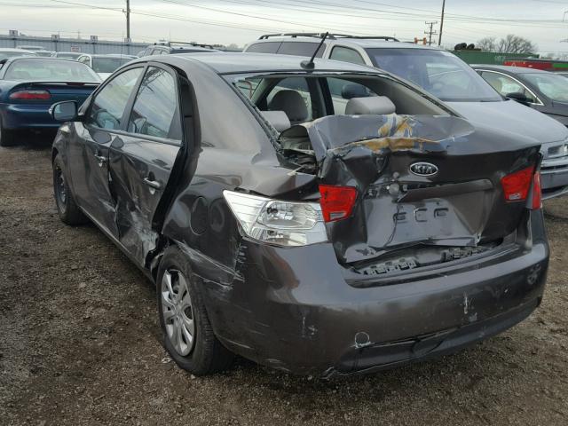 KNAFU4A26A5162660 - 2010 KIA FORTE EX BROWN photo 3