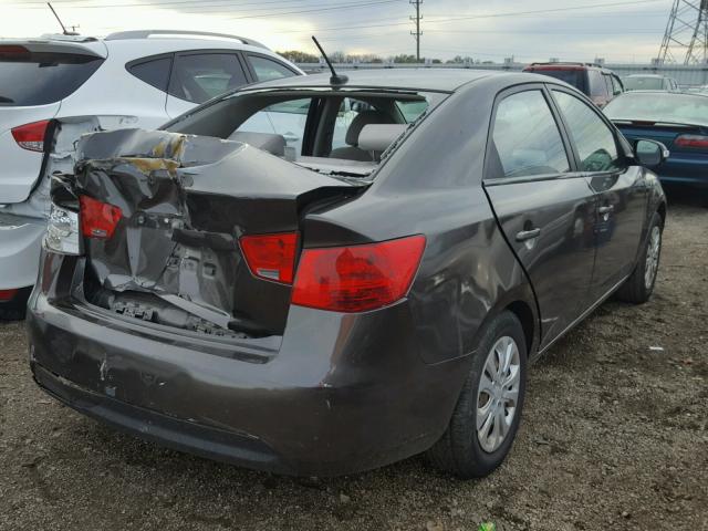 KNAFU4A26A5162660 - 2010 KIA FORTE EX BROWN photo 4