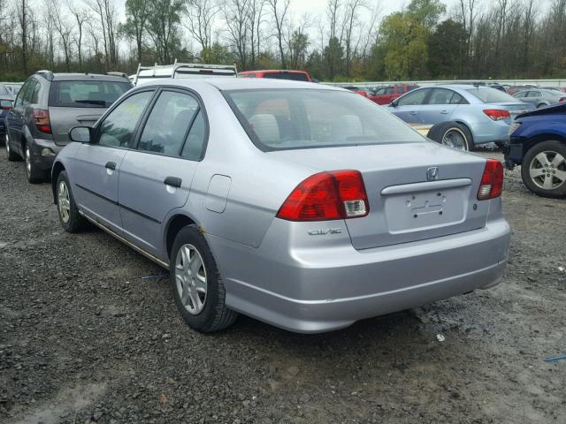 1HGES16314L007407 - 2004 HONDA CIVIC DX V GRAY photo 3